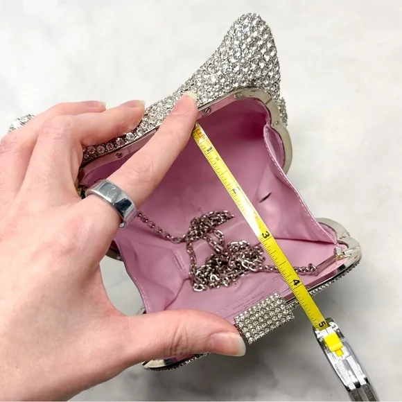 Roger Vivier Swarovski Crystal Embellished Fox Evening Clutch Purse Bag Rare Cat - Picture 13 of 16